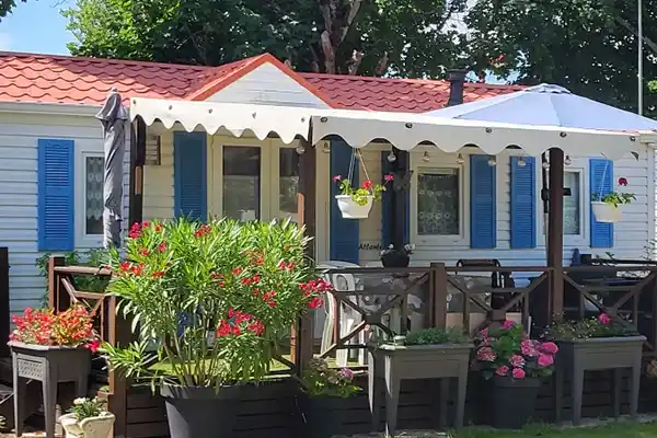 mobil home camping dans le pays de Bièvre